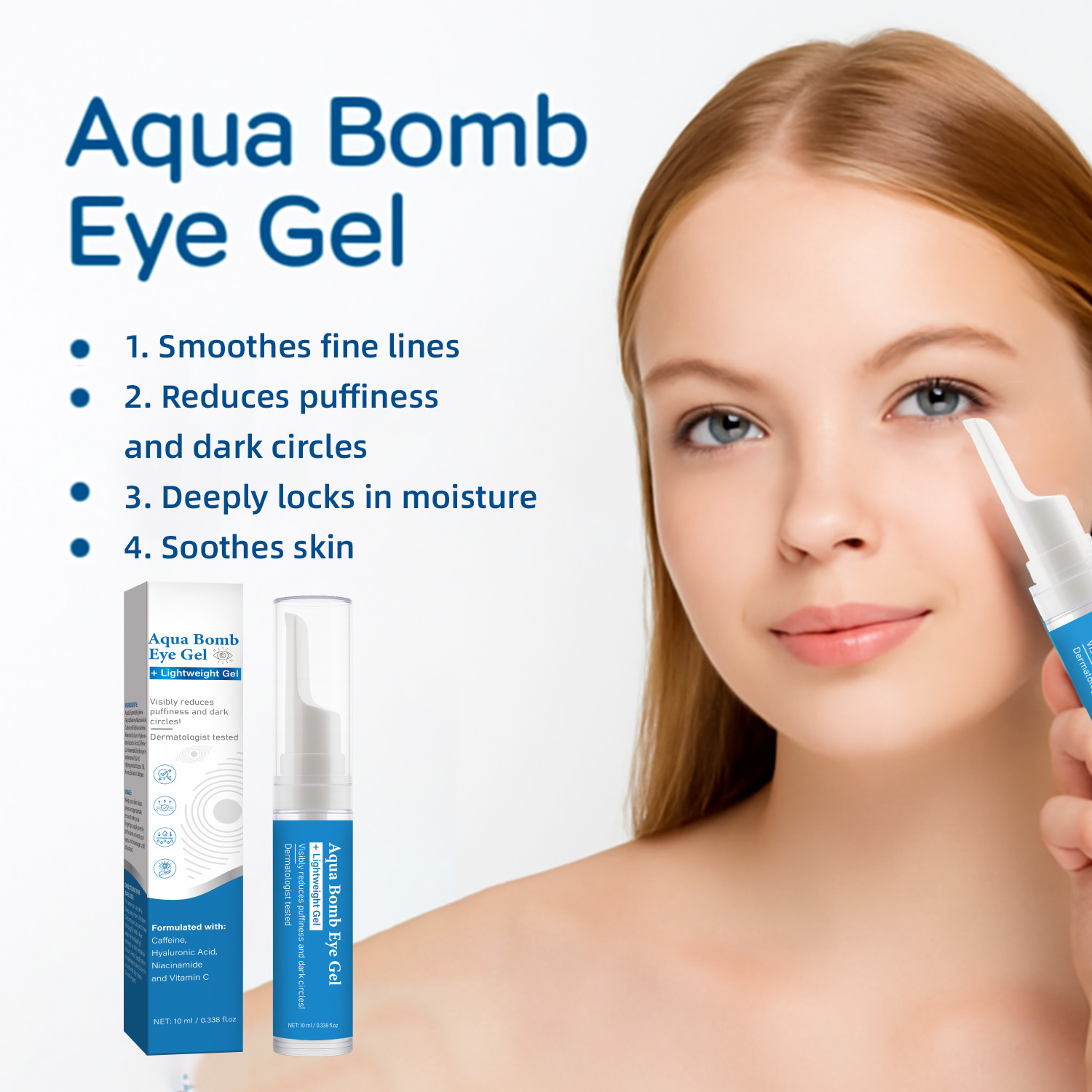 Vitamin C Serum - Aqua Cooling Eye Gel Kofeina i