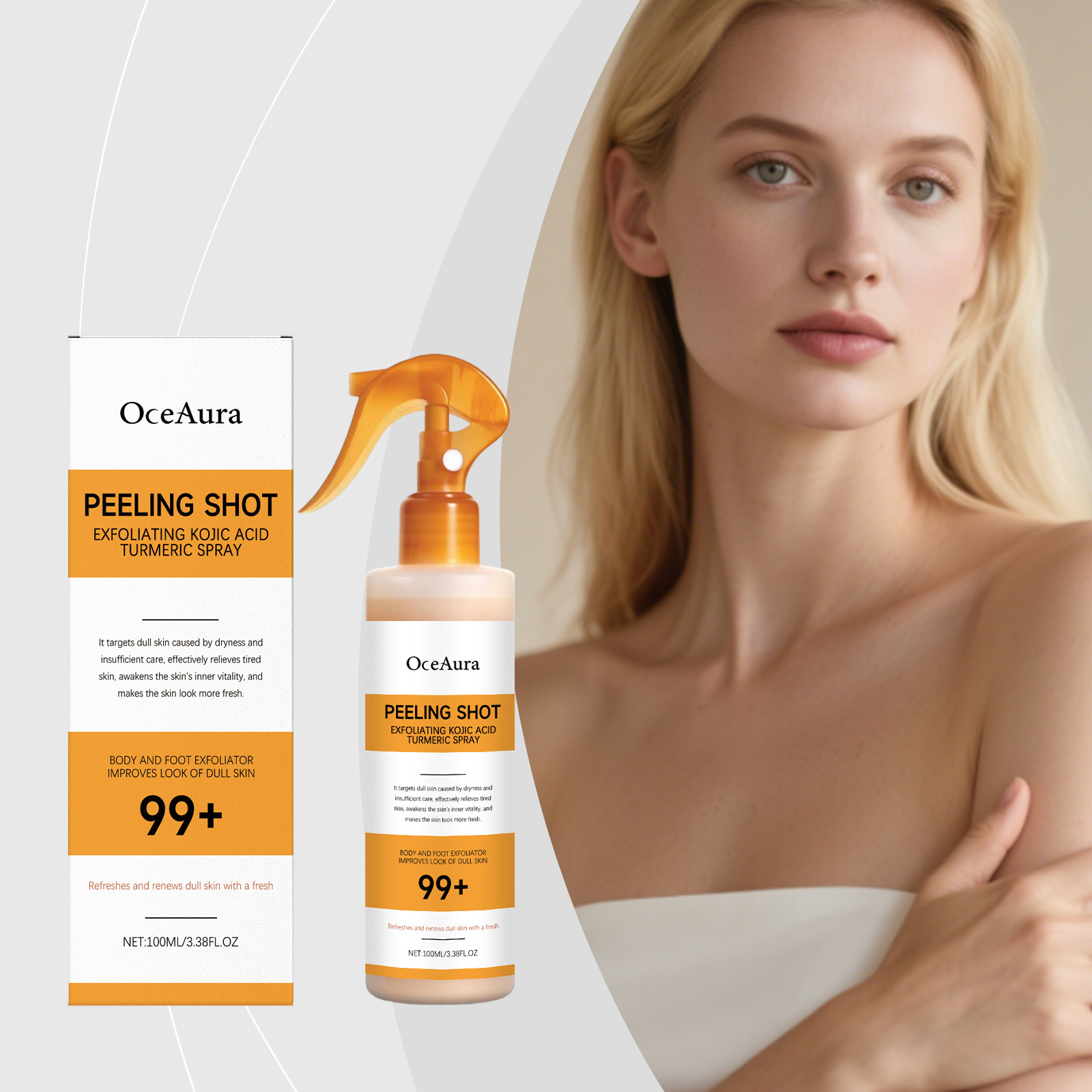 Spray z kwasem kojowym i kurku – Skincare Glowing recenzja i cena